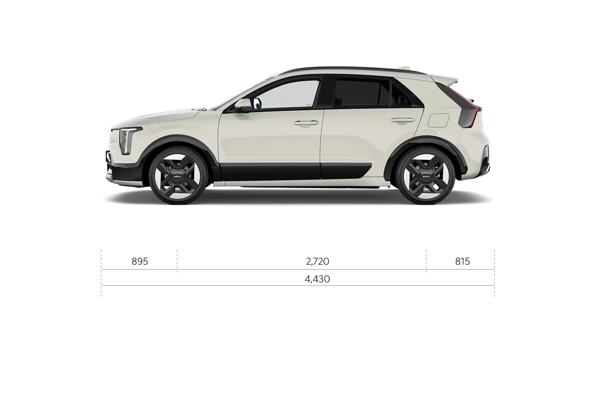 Kia Niro Dimensions side view